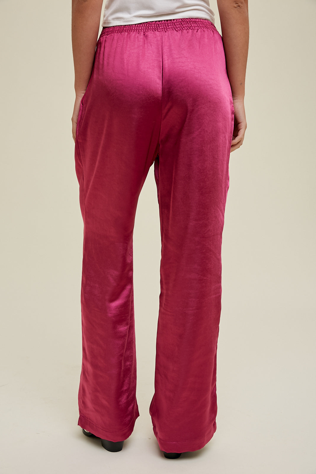 Fuchsia Satin Pants - FINAL SALE