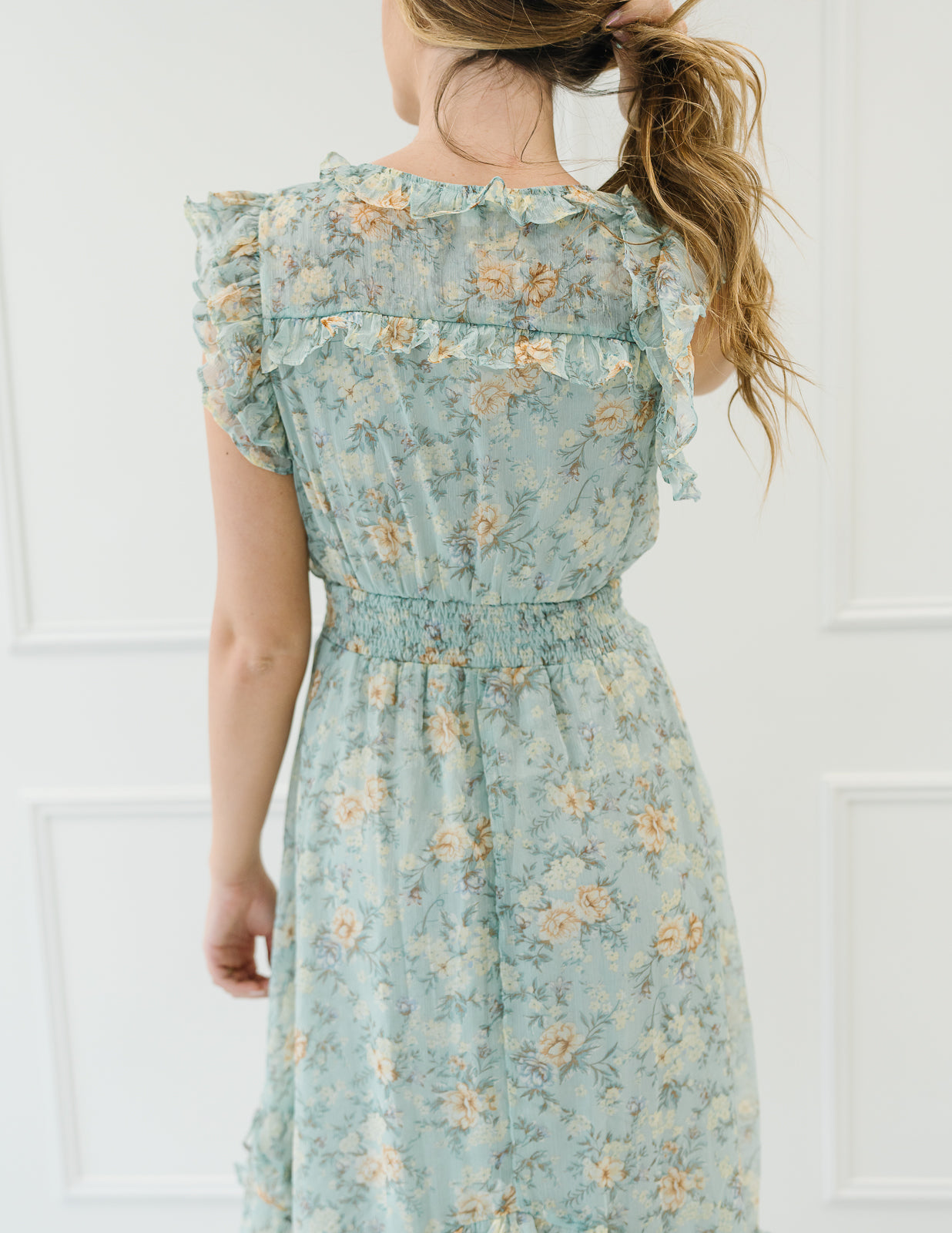 Floral Empire Midi Dress