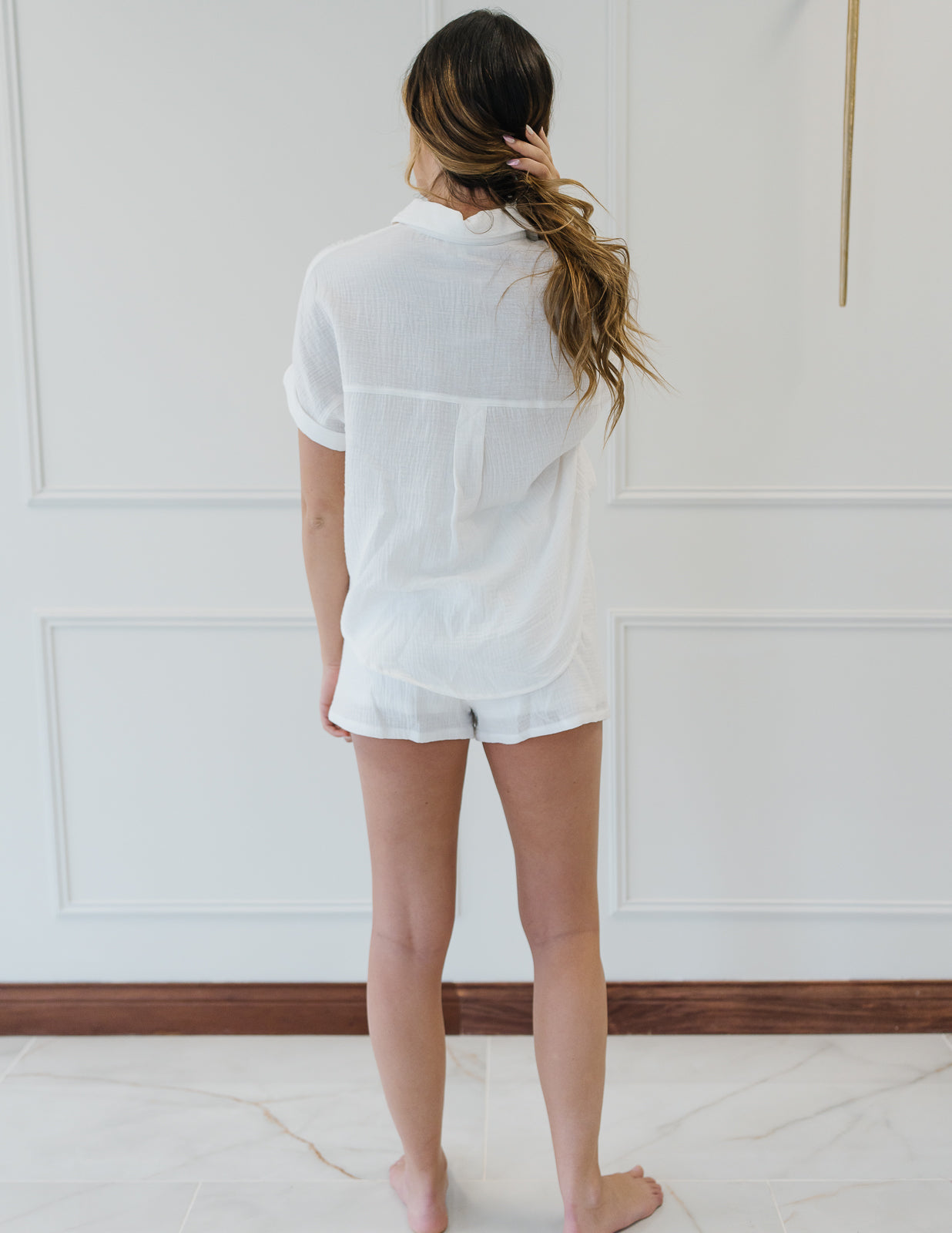 White Gauze Top