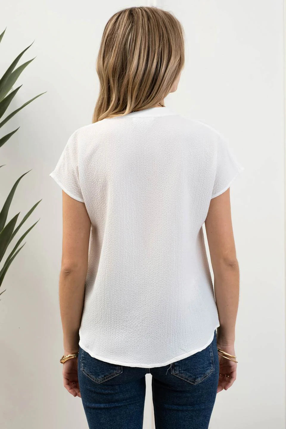 White Lightweight Blouse - FINAL SALE