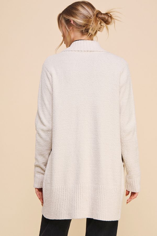 Ivory Fuzzy Cardigan