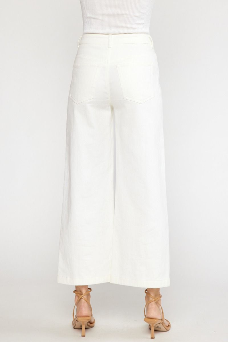 White Straight Leg Jeans