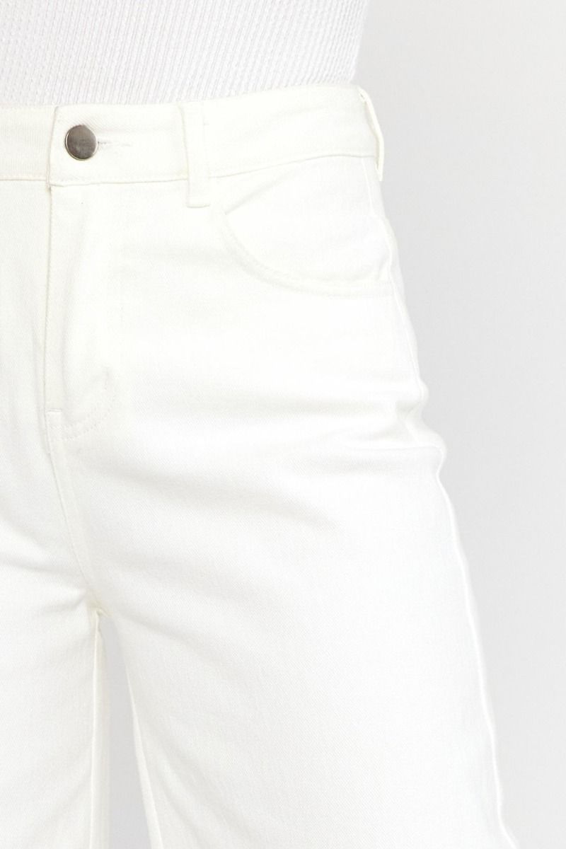 White Straight Leg Jeans