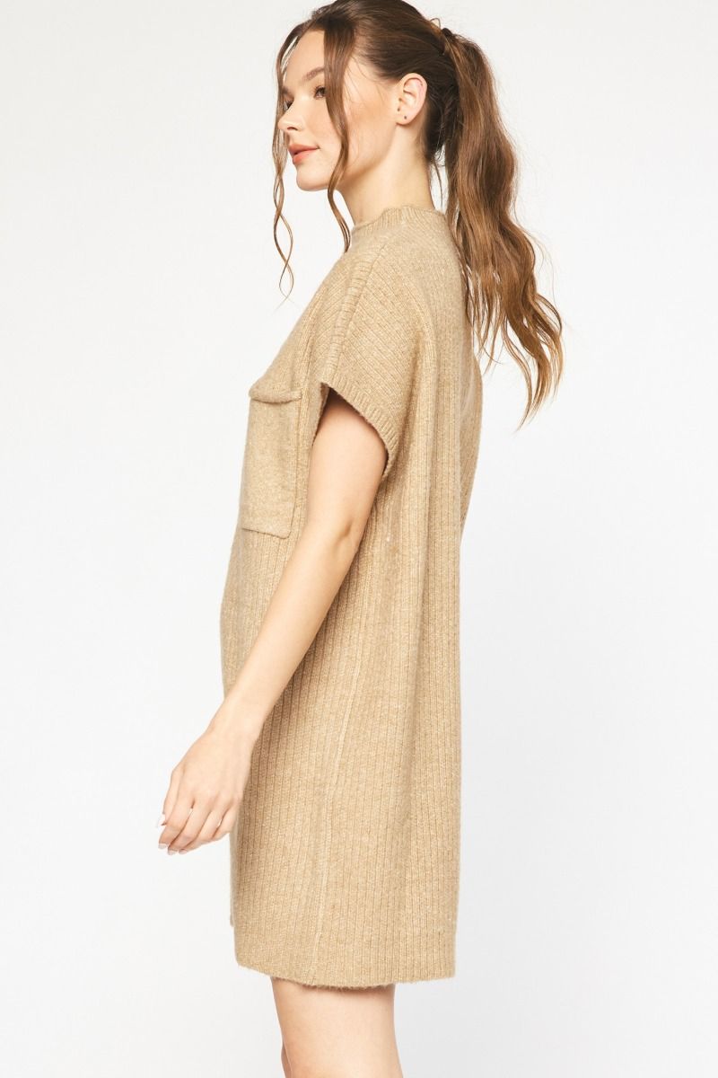Tan Sweater Dress