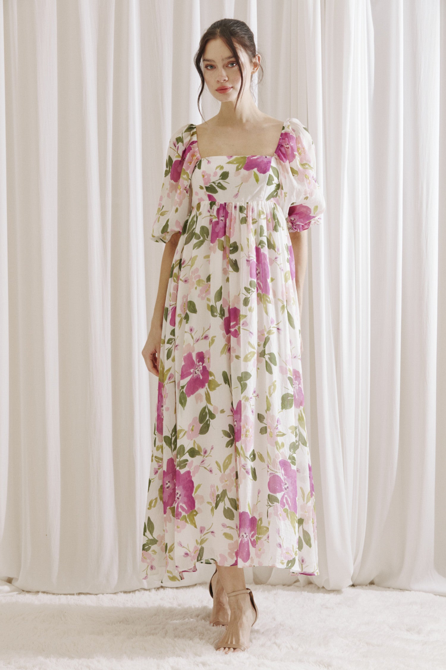 Watercolor Floral Maxi Dress Salt And Wilde