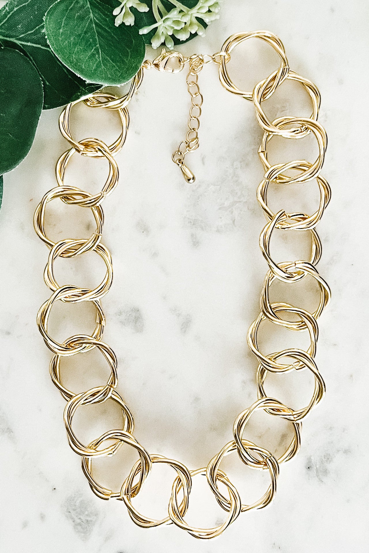 Gold Ring Necklace