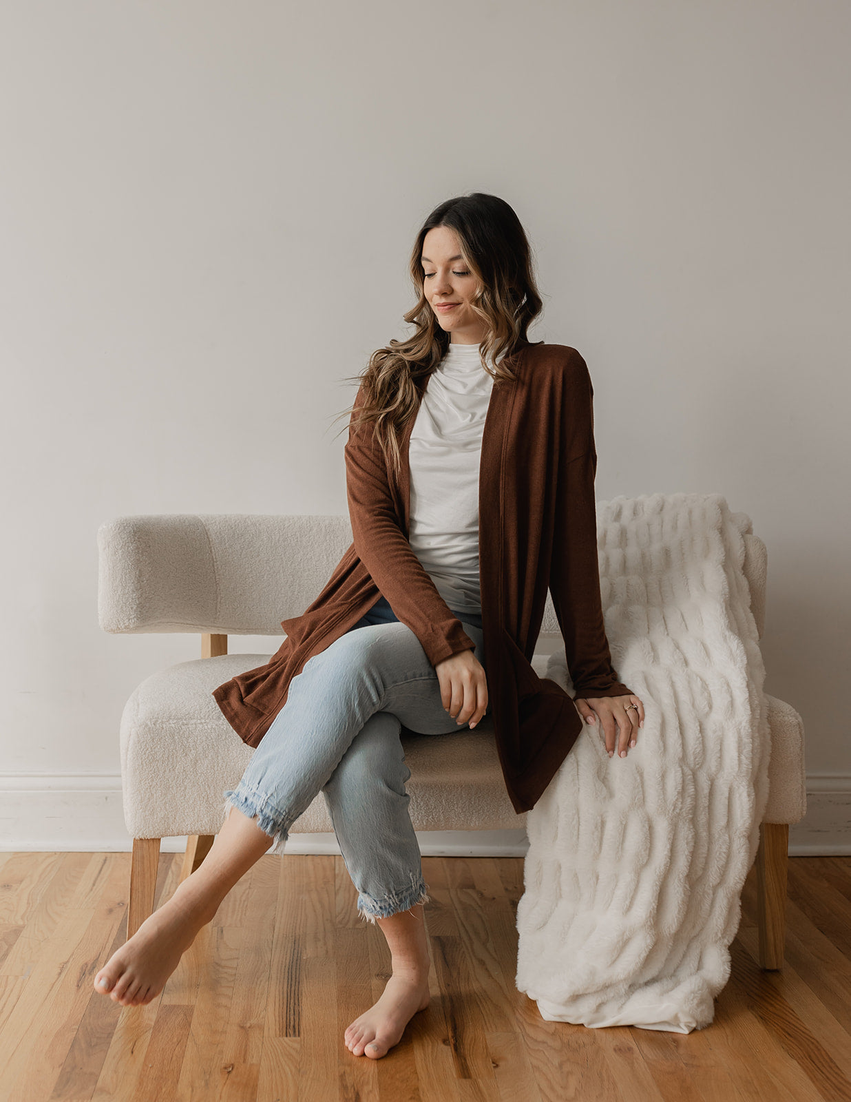Brown Lightweight Cardigan