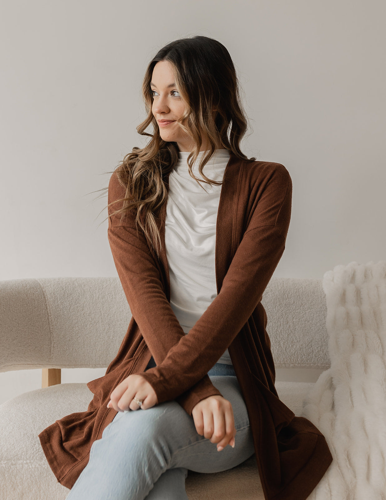 Brown Lightweight Cardigan