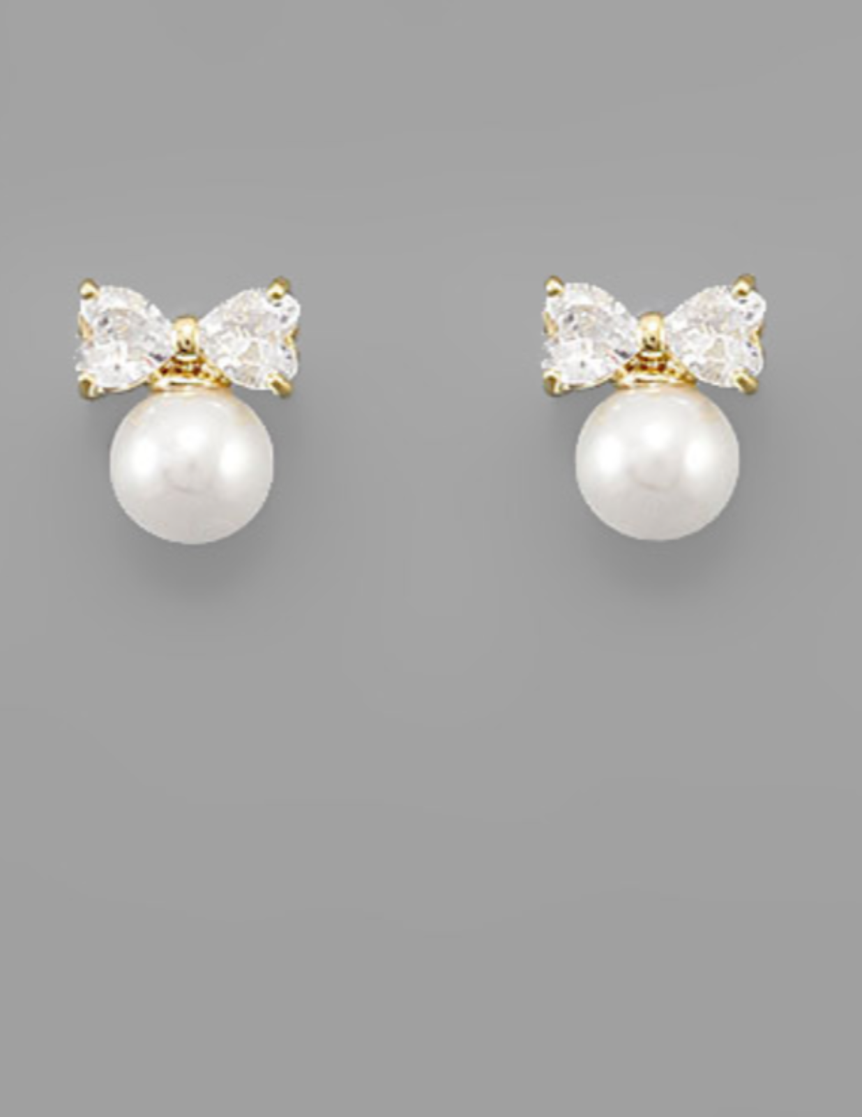 Bow Pearl Earrings