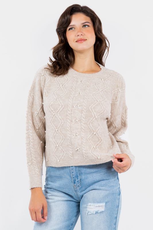 Latte Pearl Sweater