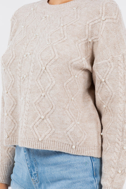 Latte Pearl Sweater
