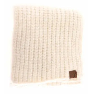 Soft Ribbed Oblong CC Scarf