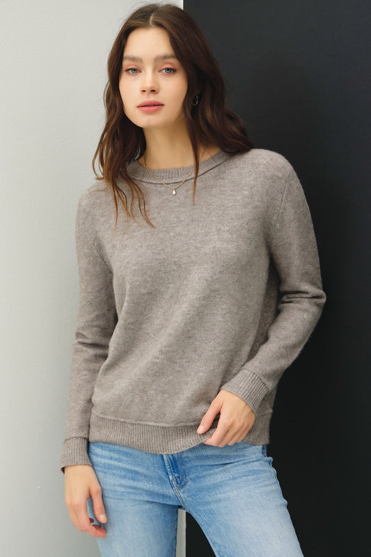 Heather Smoke Sweater