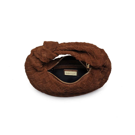 Chocolate Suede Leather Bag