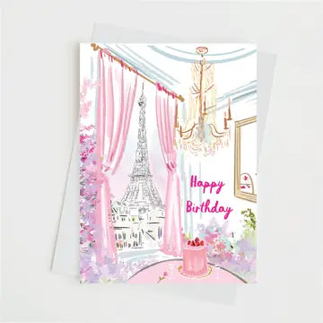 Paris Birthday Card