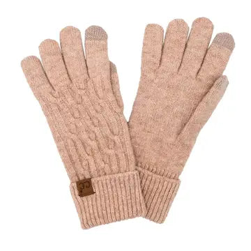 Chain Link Cable CC Gloves - Sand