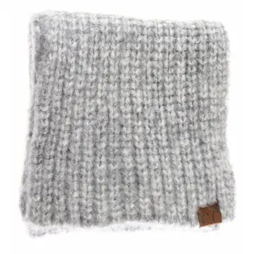 Soft Ribbed Oblong CC Scarf