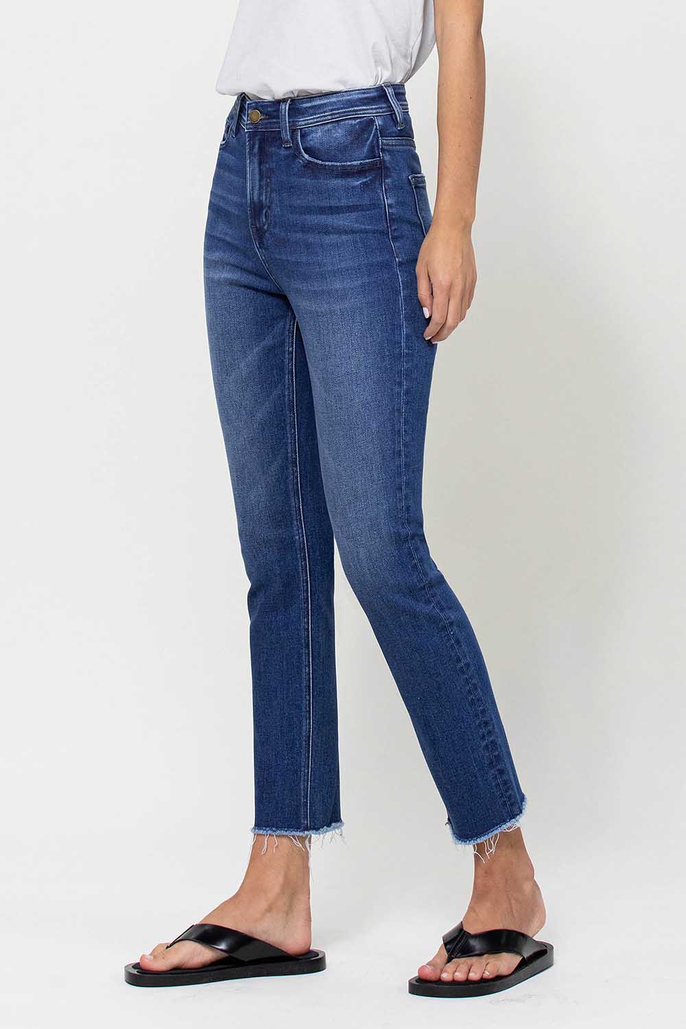 Flying Monkey Super High Rise Slim Straight Jeans