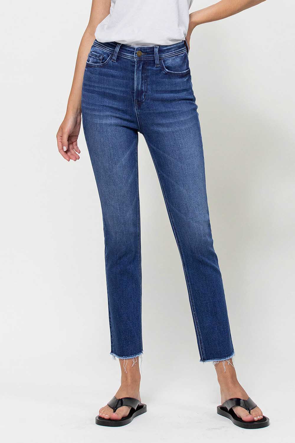 Flying Monkey Super High Rise Slim Straight Jeans