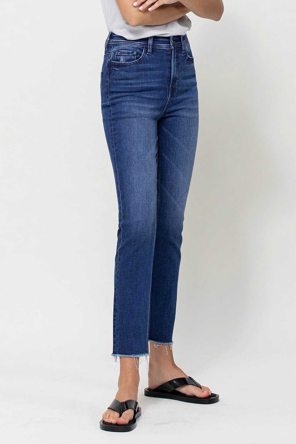 Flying Monkey Super High Rise Slim Straight Jeans