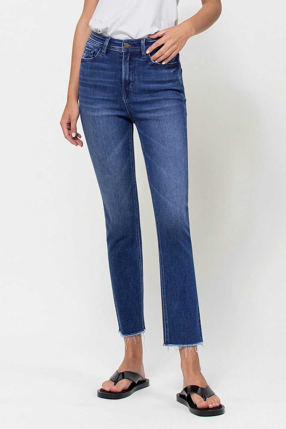 Flying Monkey Super High Rise Slim Straight Jeans