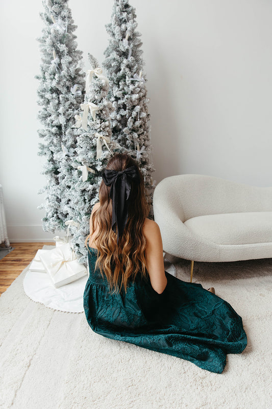 Black Oversized Hair Bow