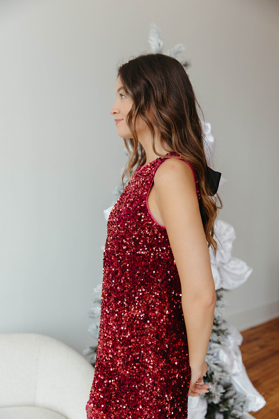 Magenta Sequin Mini Dress - FINAL SALE Small Magenta Sequin Mini Dress - FINAL SALE Small