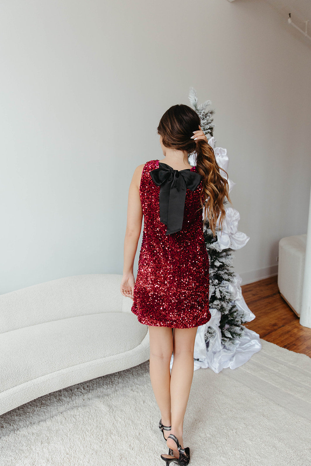 Magenta Sequin Mini Dress - FINAL SALE Small Magenta Sequin Mini Dress - FINAL SALE Small