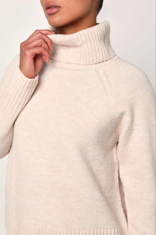 Ivory Turtleneck Sweater