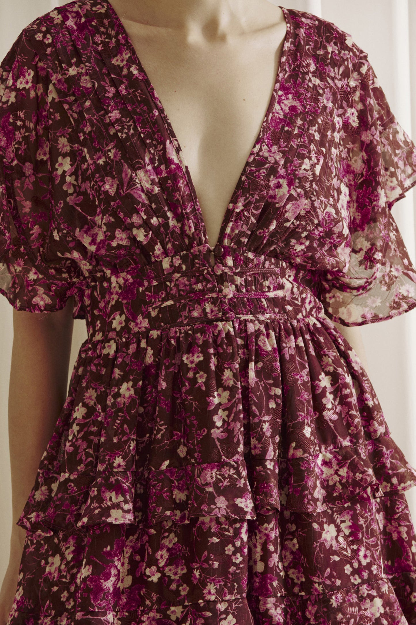 Berry Floral Dress